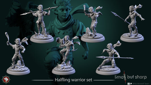 Halfling Warriors Set | Small But Sharp | White Werewolf Tavern
