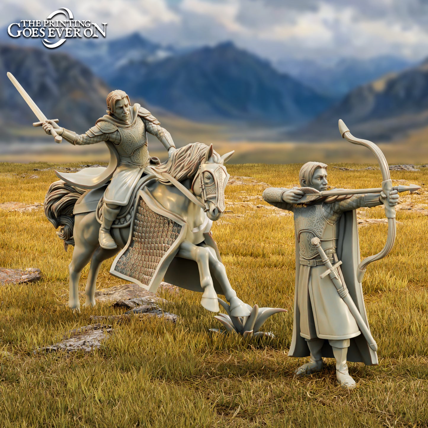 Harin On Foot and Mounted | Tales of Wind and Saddle | MESBG | The Printing Goes Ever On