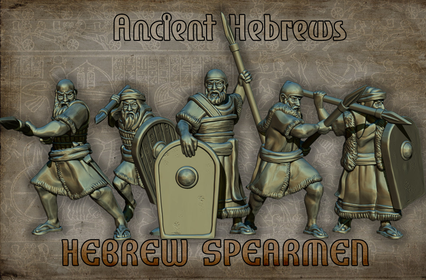 Hebrew Spearmen | Ancient Hebrews | Red Copper Miniatures