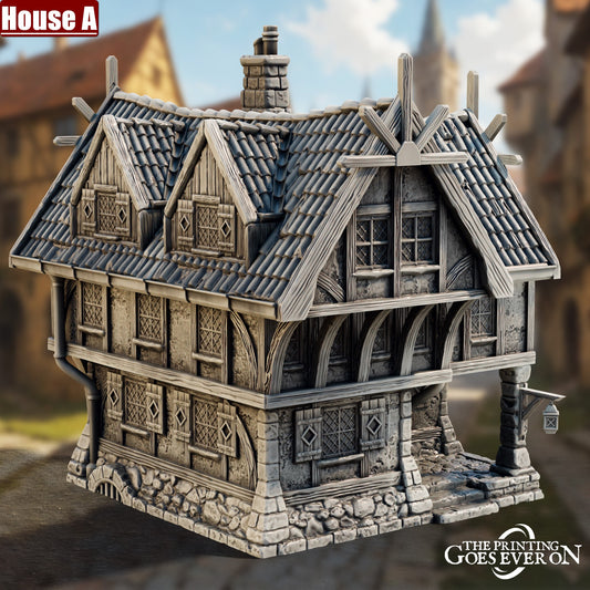 Brethorn Town | Buildings and Terrain | The Printing Goes Ever On