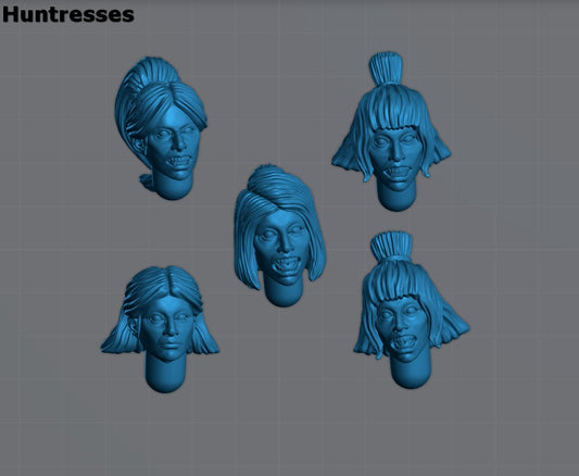 Bits - Amazon Heads | Amazons | Resin 3D Printed Miniature | Kyoushuneko