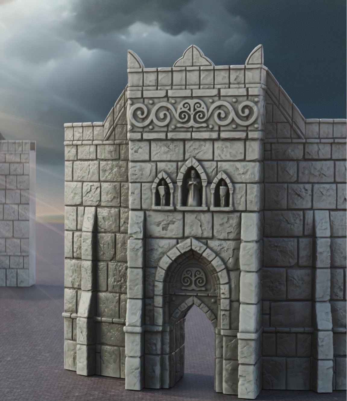 Inner Wall Set | 6-28mm Scale | Ivory City | The Printing Goes Ever On | Buildings and Terrain