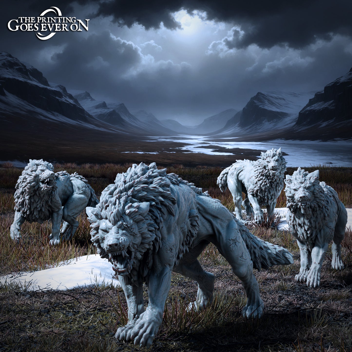 Ironmoor Dire Wargs | Tales of the Northern Kingdom (Forces of Evil) | MESBG | The Printing Goes Ever On