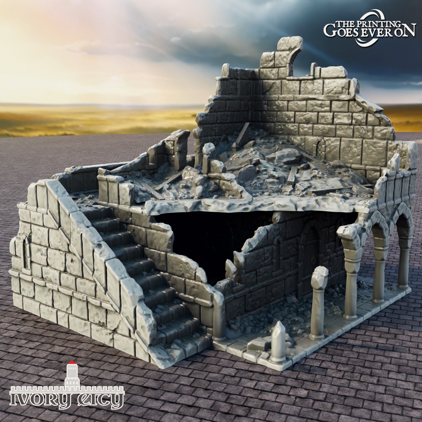 House "B" | 6-28mm Scale | Ivory City | The Printing Goes Ever On | Buildings and Terrain