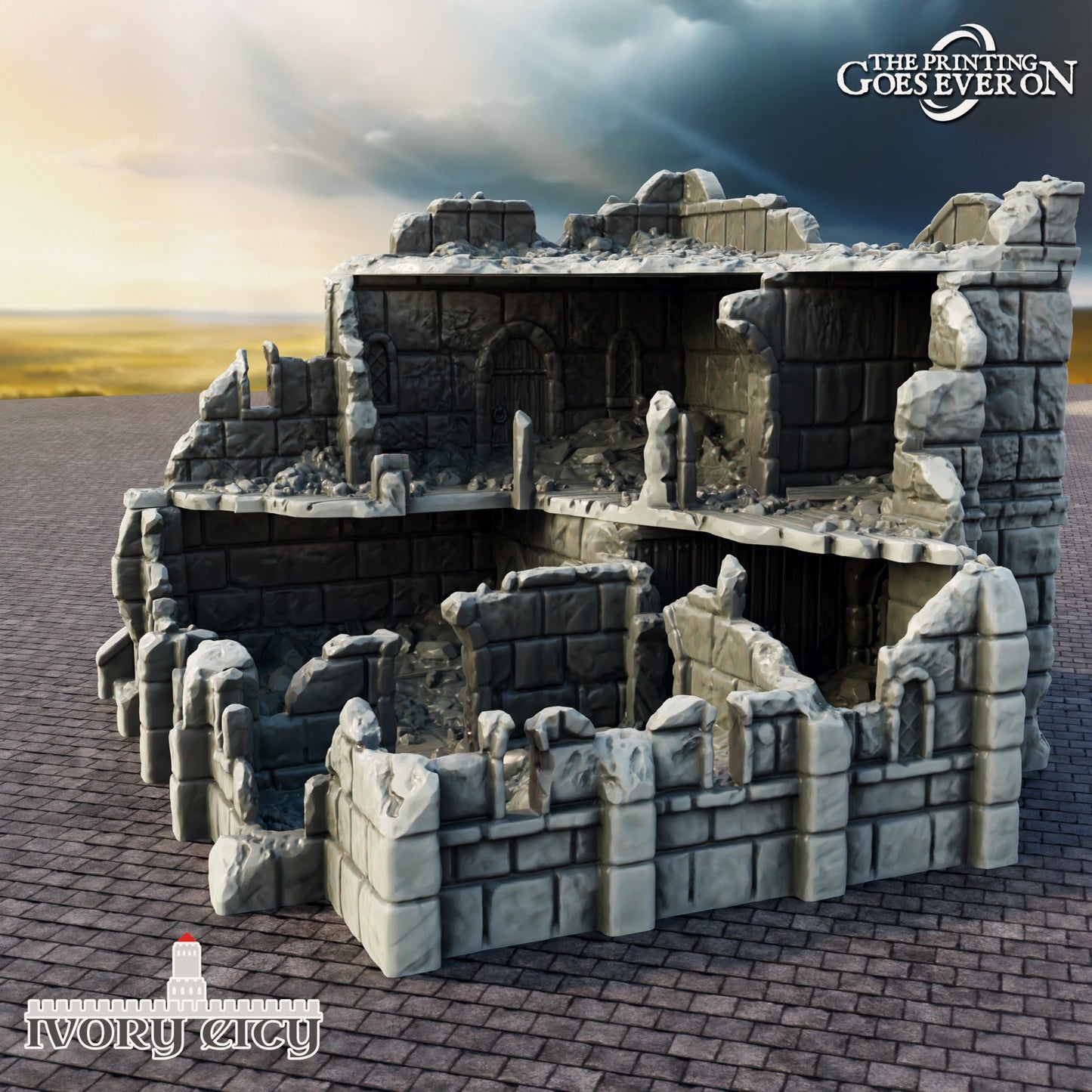 Trade Hall | 6-28mm Scale | Ivory City | The Printing Goes Ever On | Buildings and Terrain