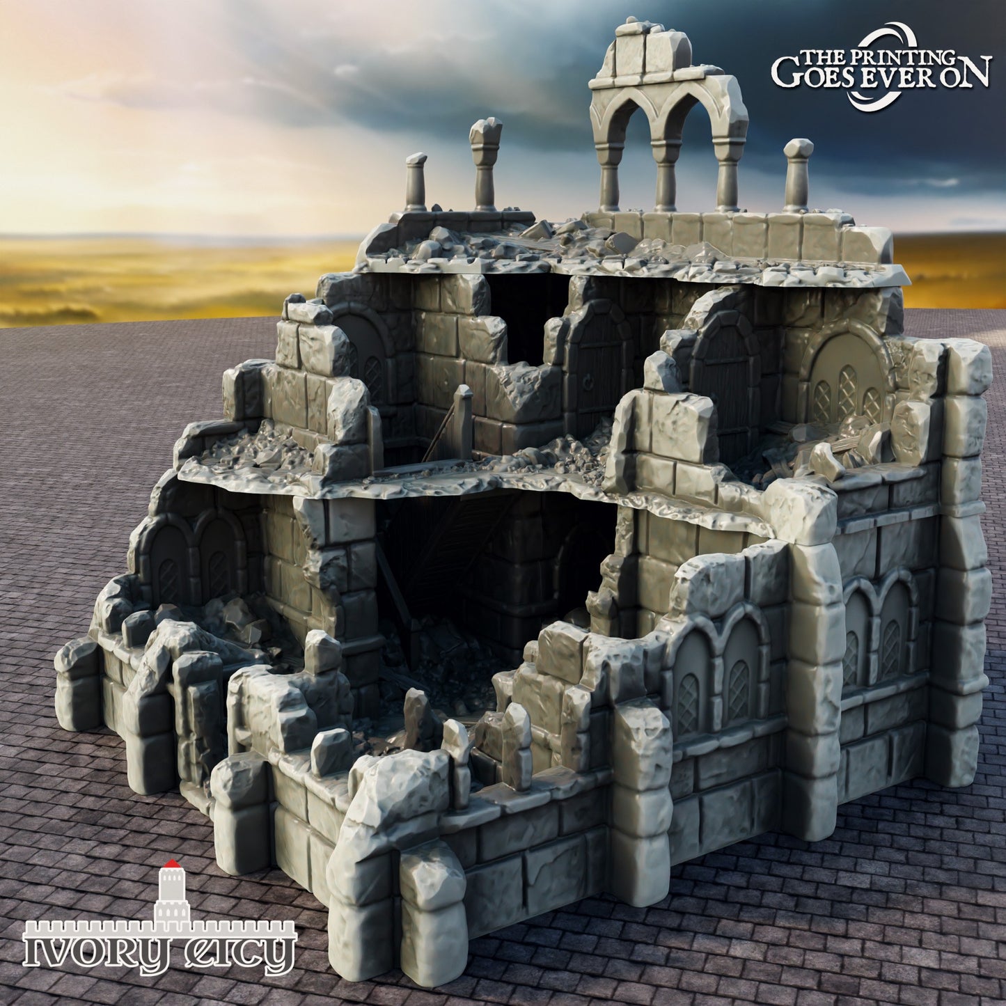 Warehouse | 6-28mm Scale | Ivory City | The Printing Goes Ever On | Buildings and Terrain