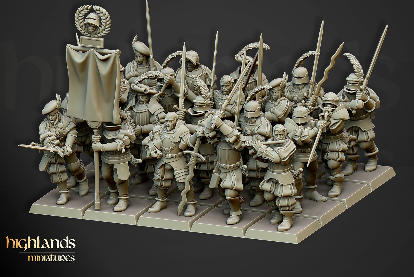 Landsknechts of Soltau | Sunland, Empire of the Sun | Highlands Miniatures