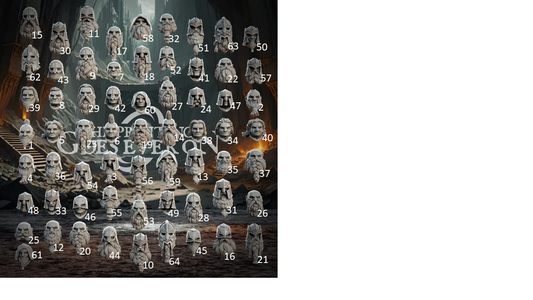 Bits - Dwarven Heads | Tales of the Deep | MESBG | The Printing Goes Ever On