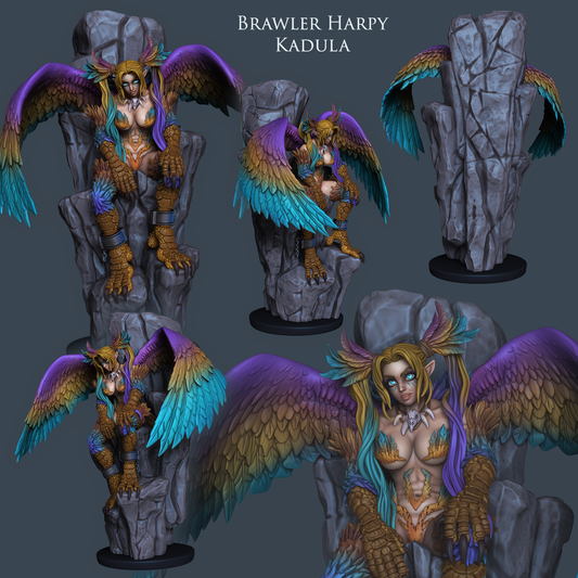 Harpy Swarm - Kadula | NSFW or SFW | Resin 3D Printed Pinup | Ronin Arts Workshop