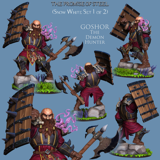 Goshor - The Demon Hunter | The Promise of Steel | 28mm-120mm Scale | Ronin Arts Workshop
