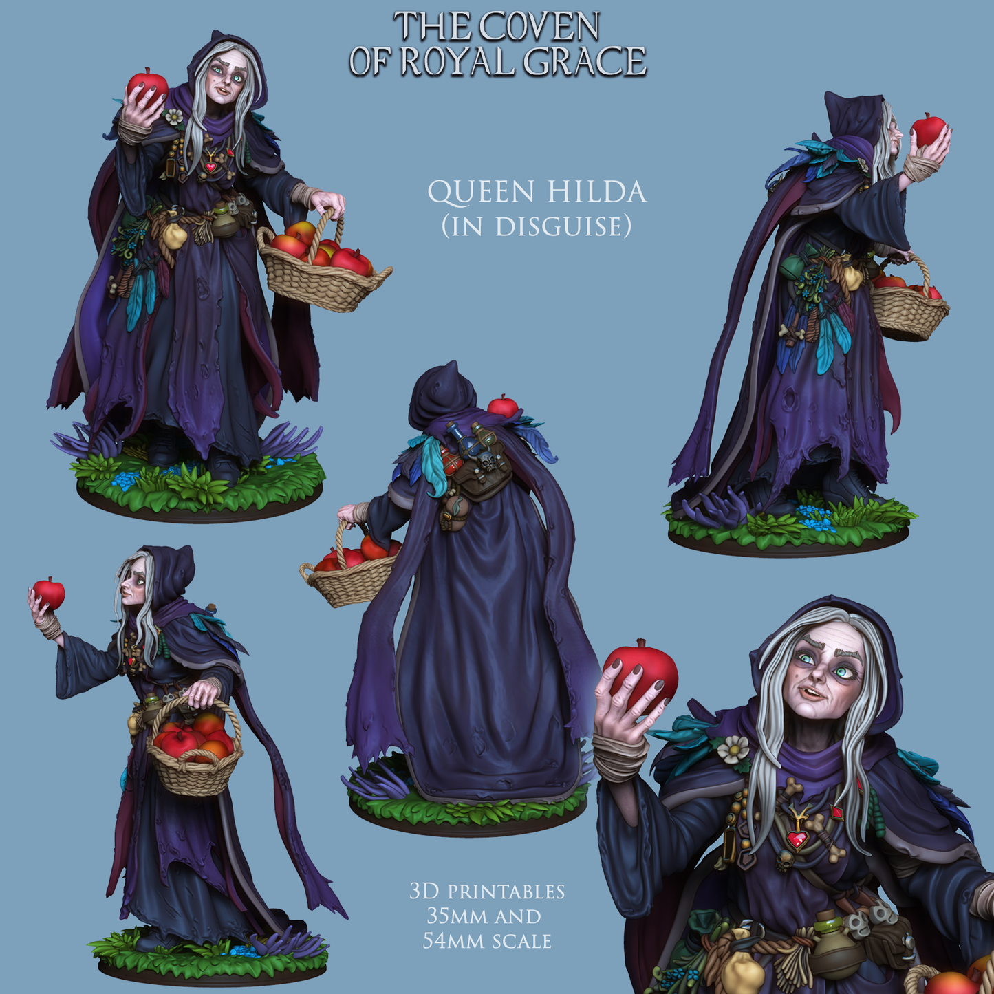 Queen Hilda (Disguised) | The Coven of Royal Grace | 28mm-120mm Scale | Ronin Arts Workshop