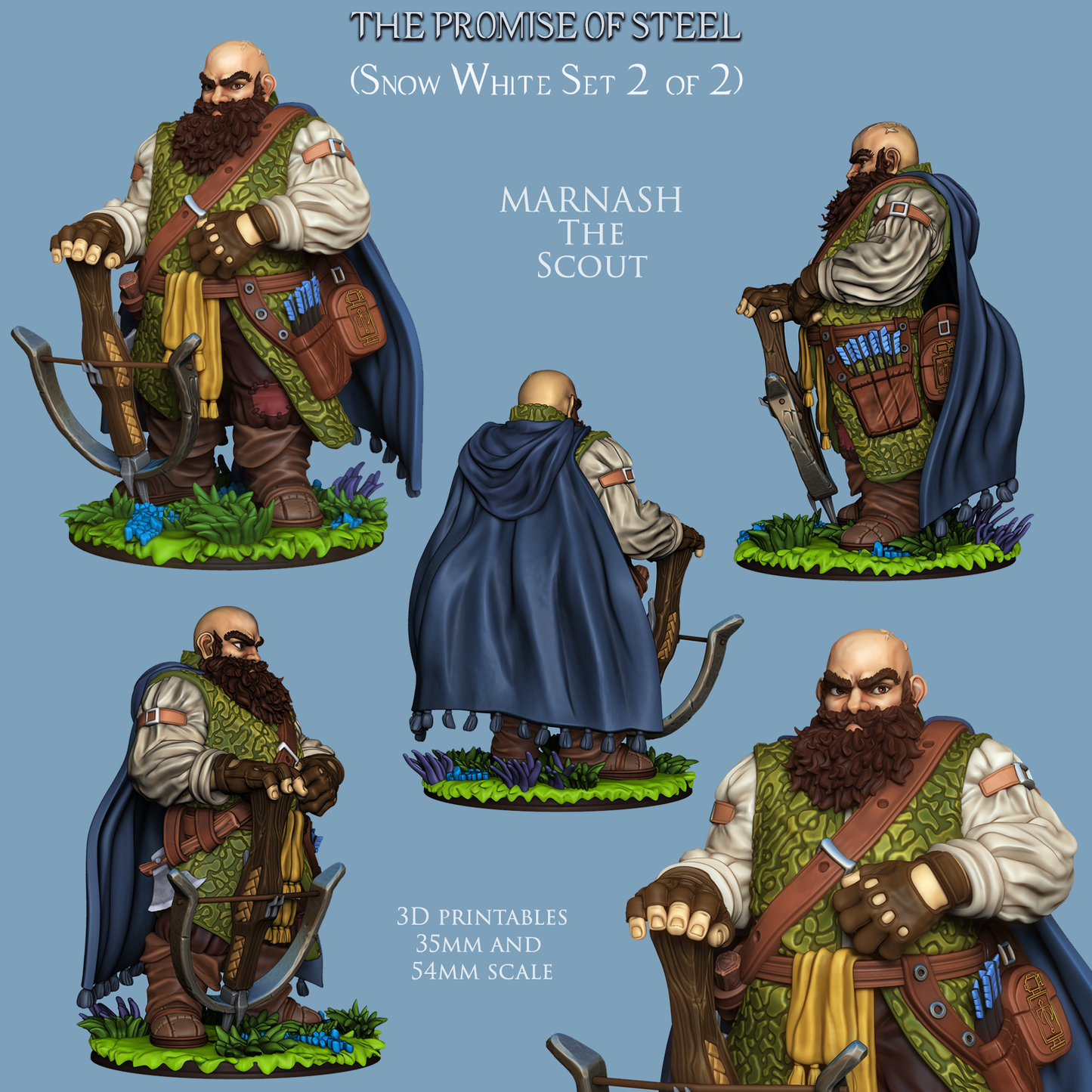 Marnash - The Scout | The Promise of Steel | 28mm-120mm Scale | Ronin Arts Workshop