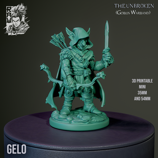 Gelo | The Unbroken Goblin Warband | 28mm-120mm Scale | Ronin Arts Workshop