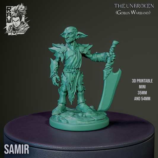 Samir | The Unbroken Goblin Warband | 28mm-120mm Scale | Ronin Arts Workshop