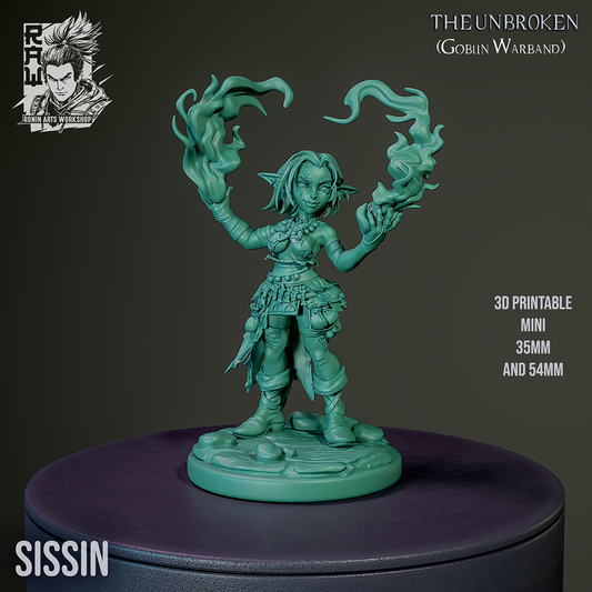 Sissin | The Unbroken Goblin Warband | 28mm-120mm Scale | Ronin Arts Workshop