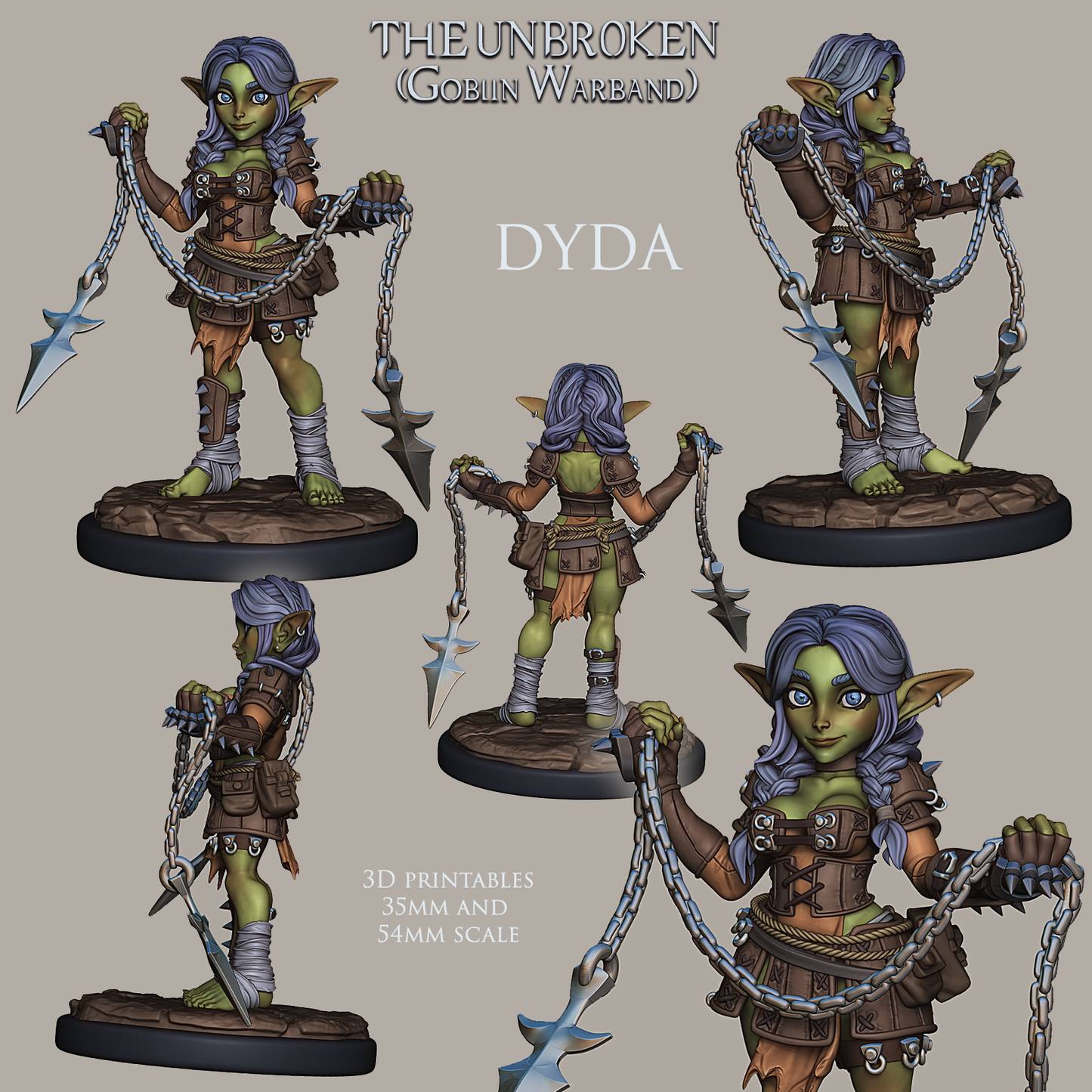 Dyda | The Unbroken Goblin Warband | 28mm-120mm Scale | Ronin Arts Workshop