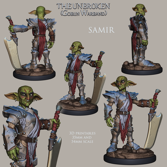 Samir | The Unbroken Goblin Warband | 28mm-120mm Scale | Ronin Arts Workshop