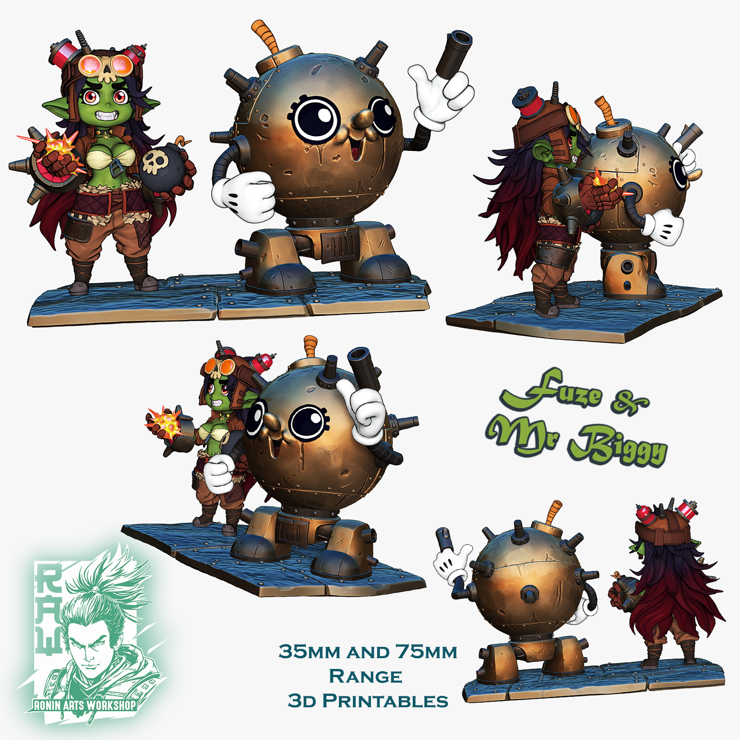 Fuze the Shaman and BombBot - The Gobettes | Ronin Arts Workshop