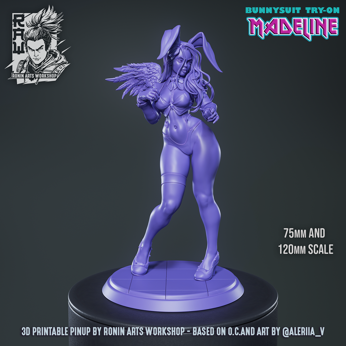 Bunny Suit Pinup (Madeline) | Pinups | Ronin Arts Workshop
