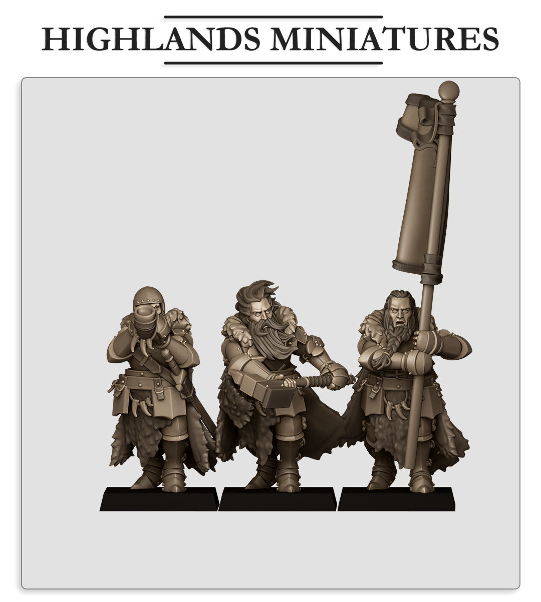 Mergenheim Knights on Foot | Sunland, Empire of the Sun | Highlands Miniatures