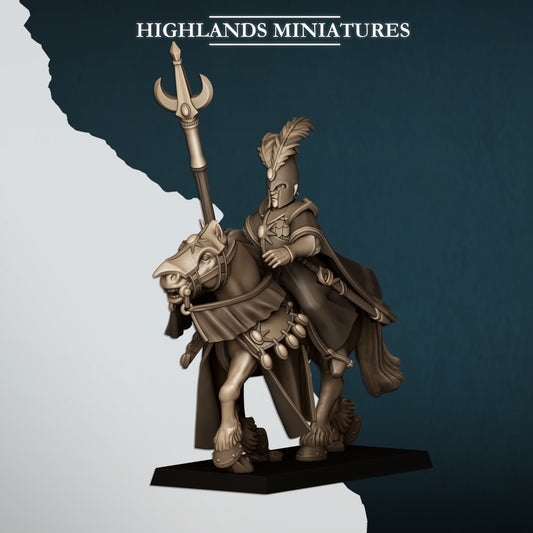 Mounted Aegean Elf Mage | Aegean Elves | Highlands Miniatures