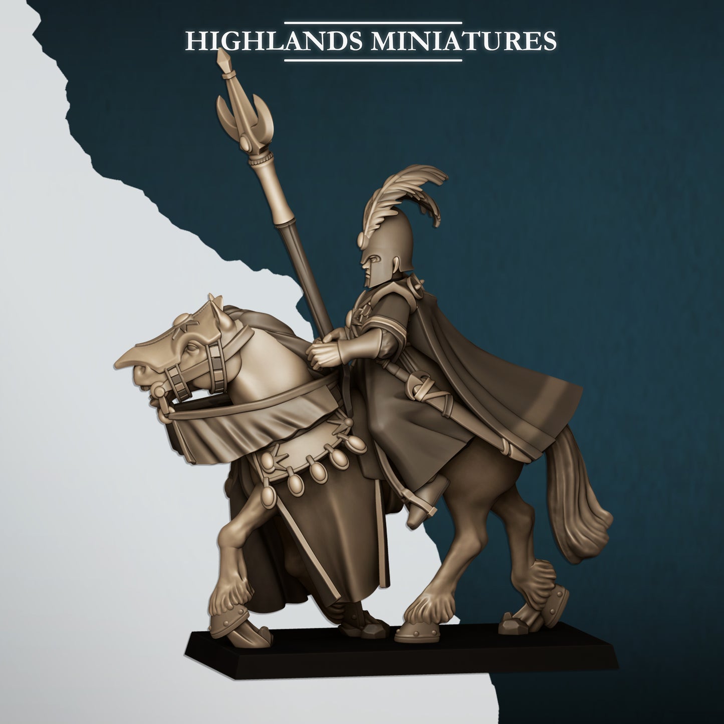 Mounted Aegean Elf Mage | Aegean Elves | Highlands Miniatures