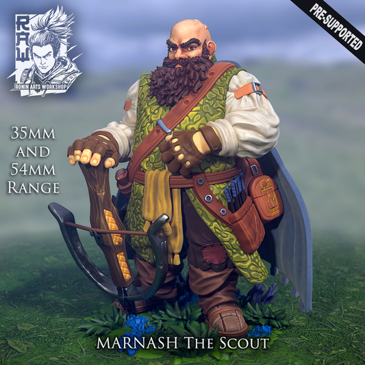 Marnash - The Scout | The Promise of Steel | 28mm-120mm Scale | Ronin Arts Workshop