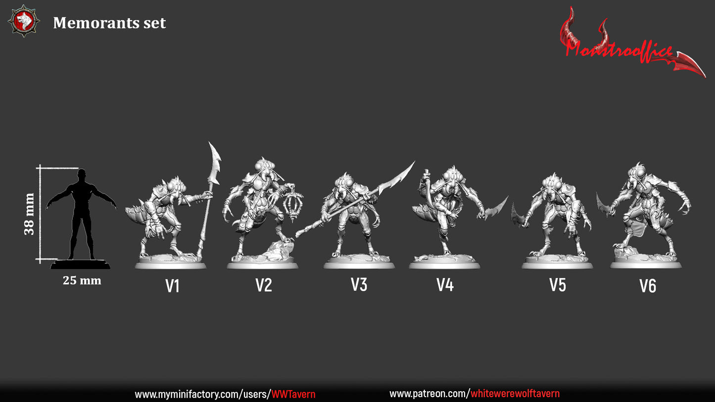 Memorants set | Monstrooffice | Resin 3D Printed Miniature | White Werewolf Tavern | DnD