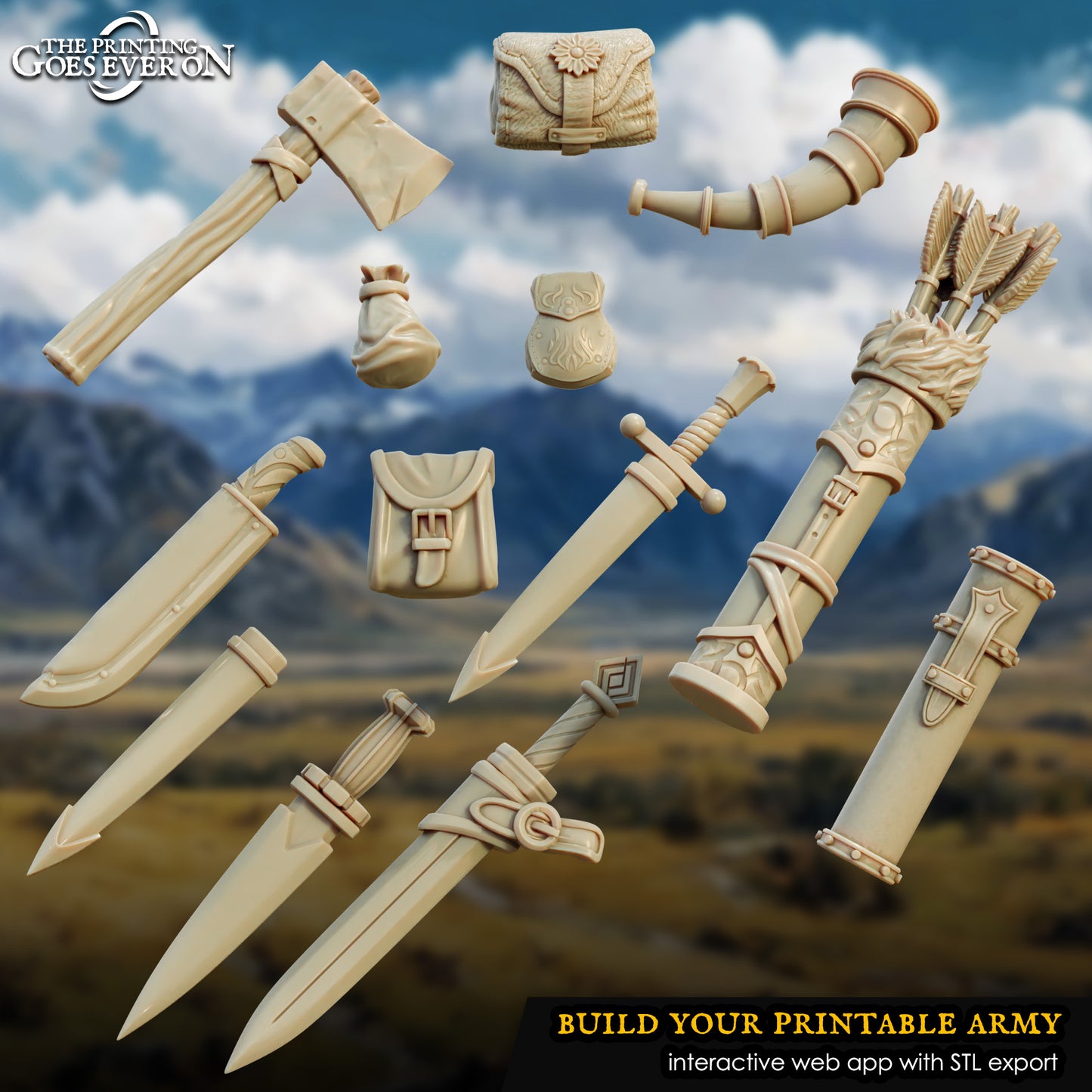 Bits - Sea Raider Accessories | Tales of the Sea Raiders | The Printing Goes Ever On