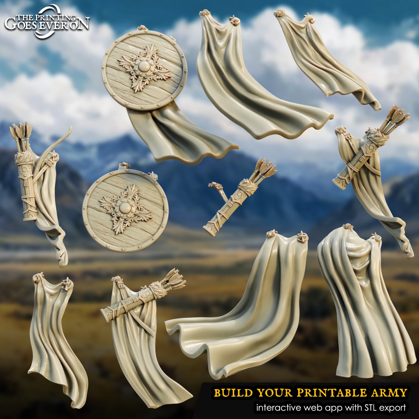 Bits - Sea Raider Cloaks | Tales of the Sea Raiders | The Printing Goes Ever On