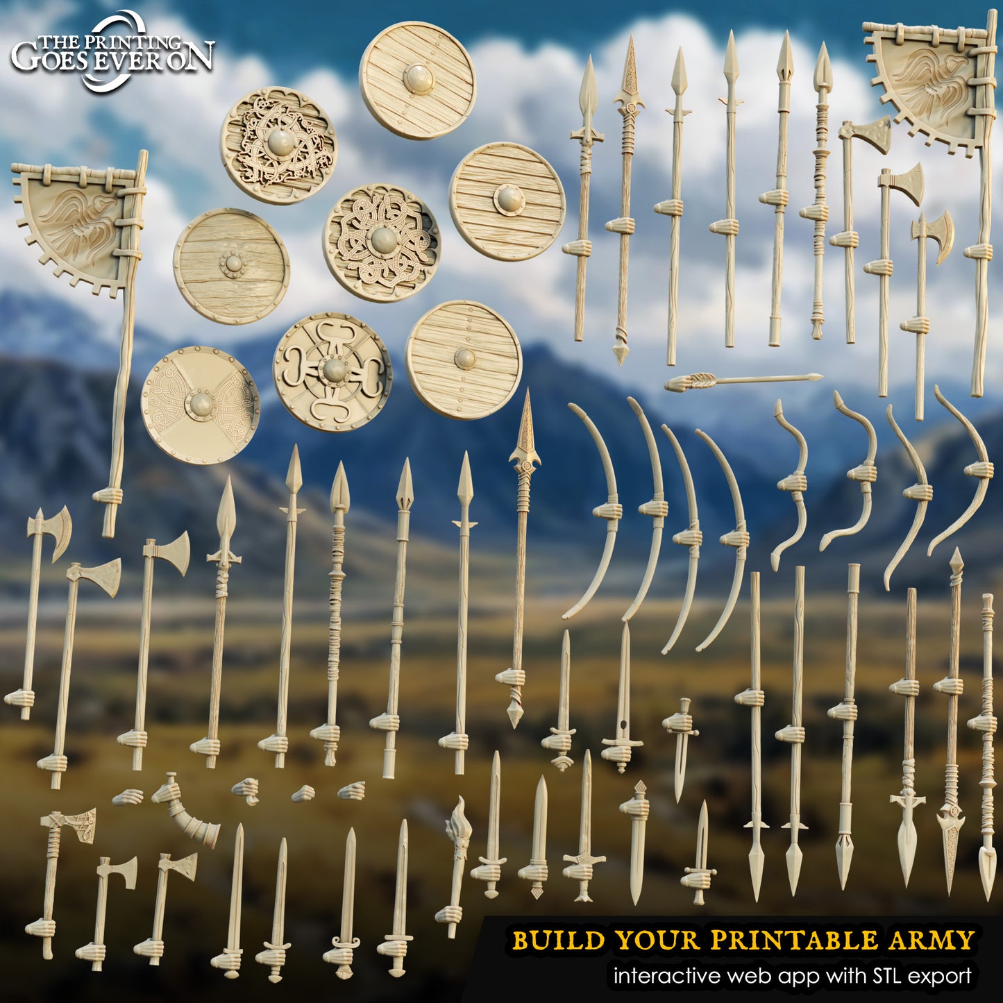 Bits - Sea Raider Weapons | Tales of the Sea Raiders | The Printing Goes Ever On