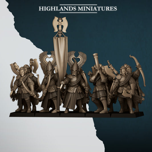 Nemean Lions with Bows | Aegean Elves | Highlands Miniatures