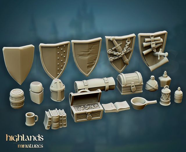 Bits - Gallian Props | Gallia, The Medieval Kingdom| Highlands Miniatures