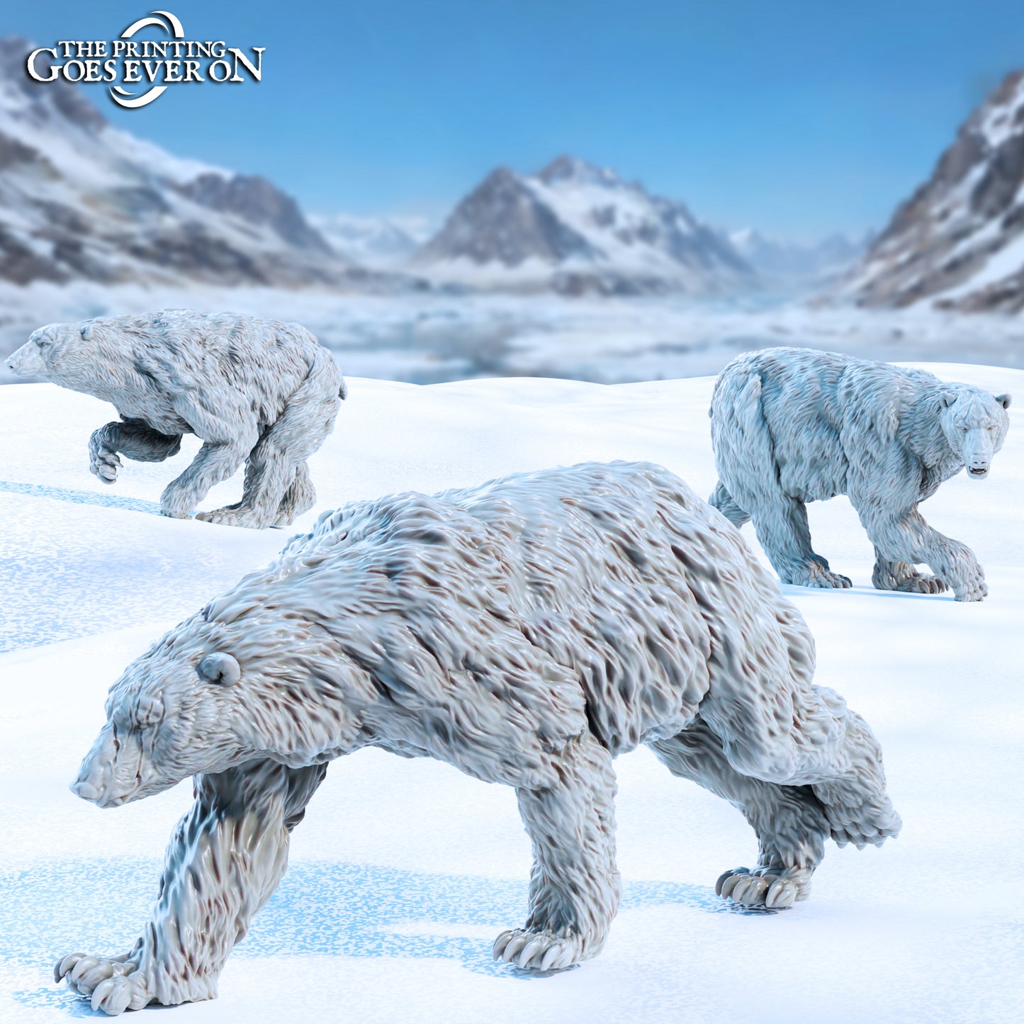Frostkin Polar Bears | Tales of the Glacial Wilds | MESBG | The Printing Goes Ever On