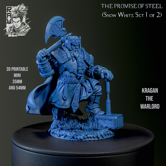 Kragan - The Warlord | The Promise of Steel | 28mm-120mm Scale | Ronin Arts Workshop