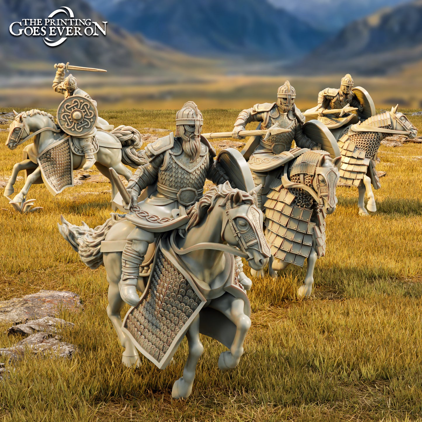 Riddermercia Riders Mounted | Tales of Wind and Saddle | MESBG | The Printing Goes Ever On