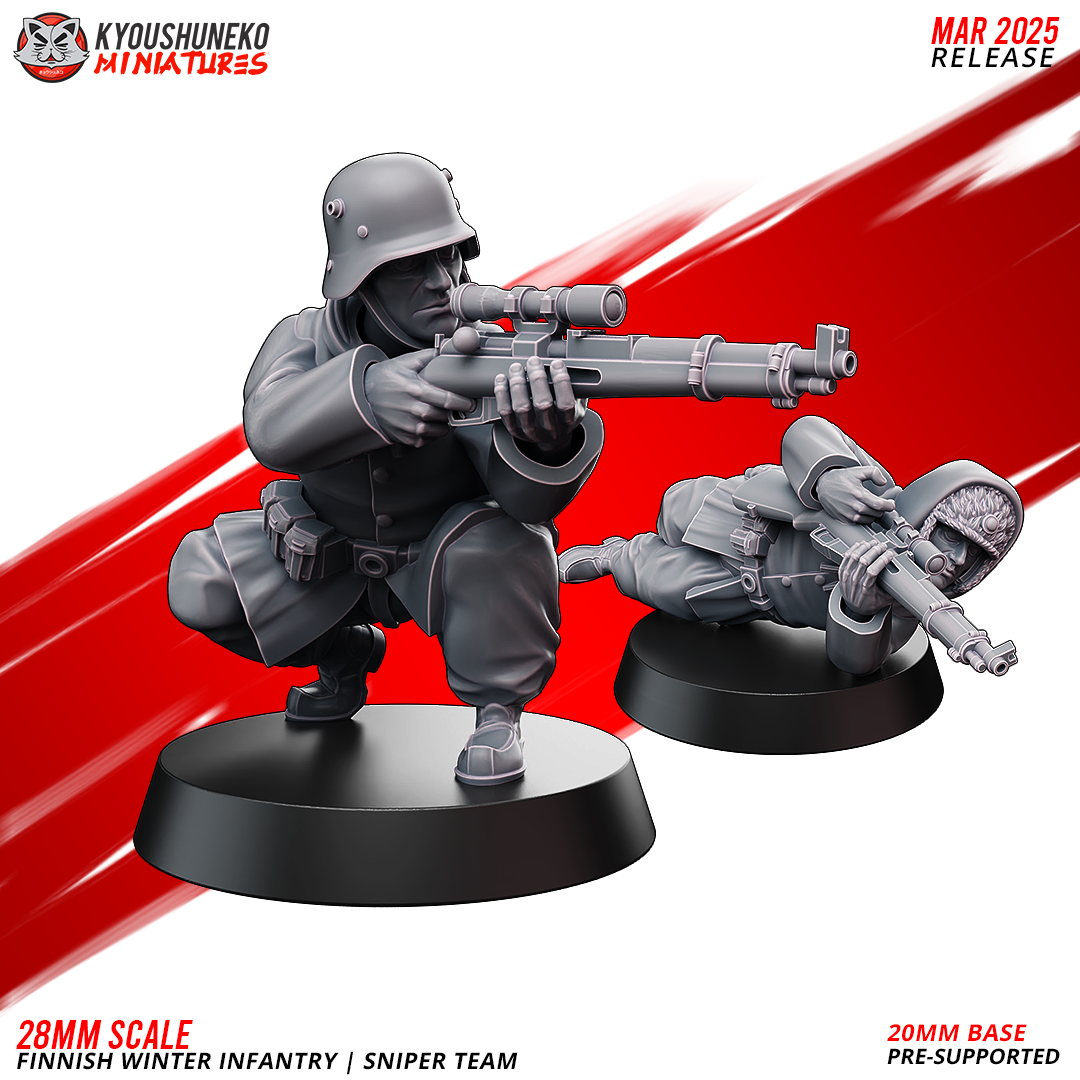 Finnish Winter Infantry - Sniper Team | Finland | Kyoushuneko