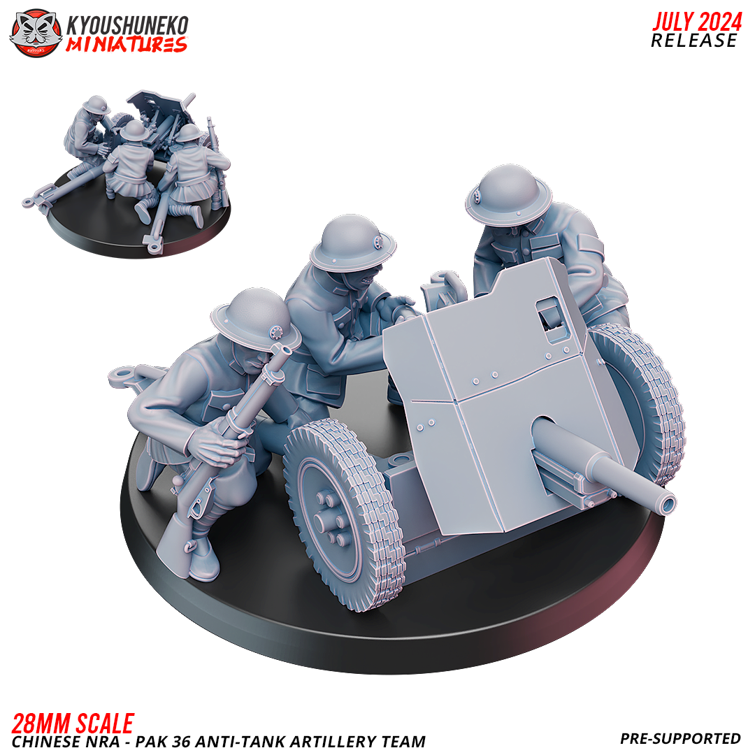 Chinese NRA - Pak 36 Anti-Tank Artillery Team | China Burma India Theater | Kyoushuneko
