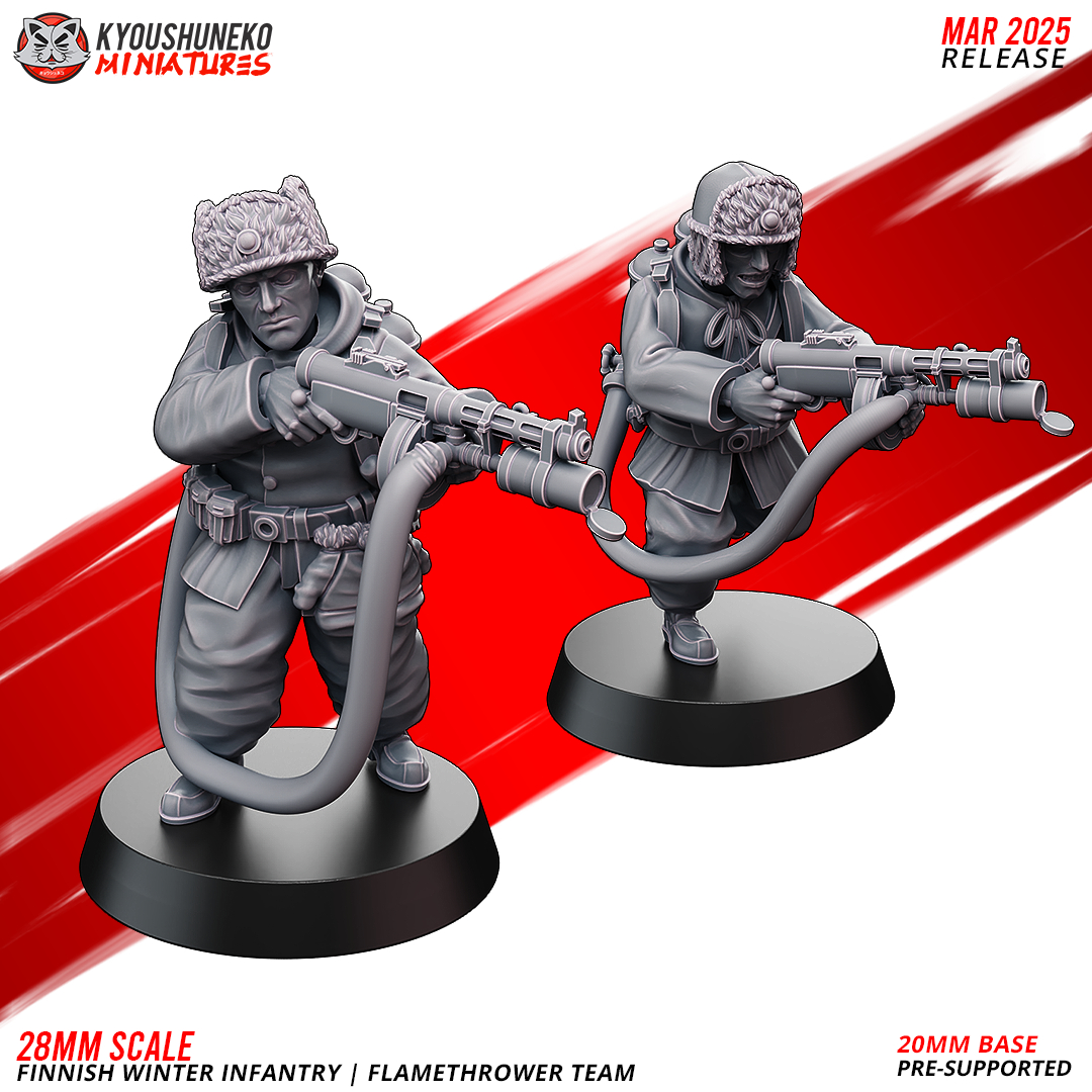 Finnish Winter Infantry - Flamethrower Team | Finland | Kyoushuneko