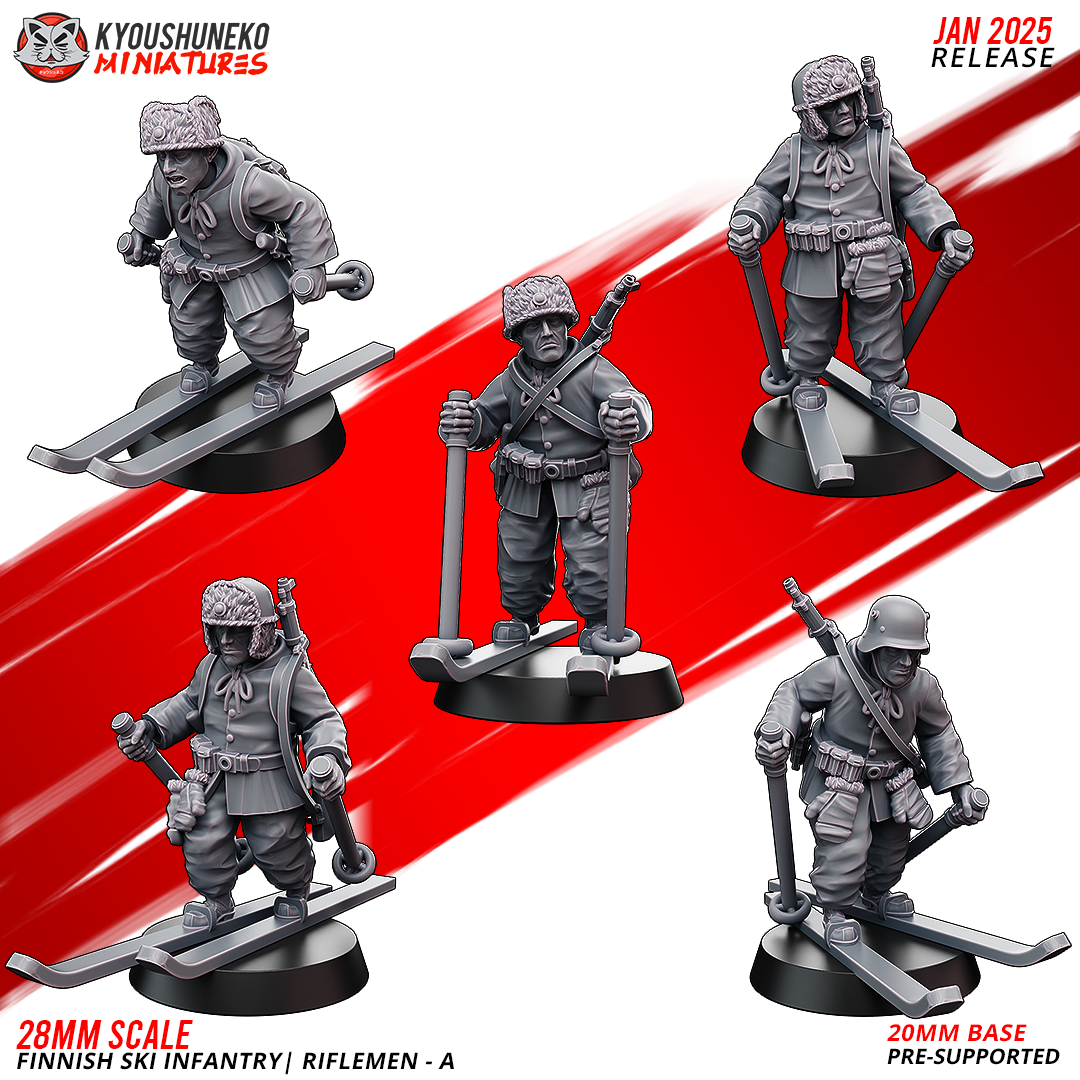 Finnish Infantry - Ski Riflemen (Idle) | Finland | Kyoushuneko