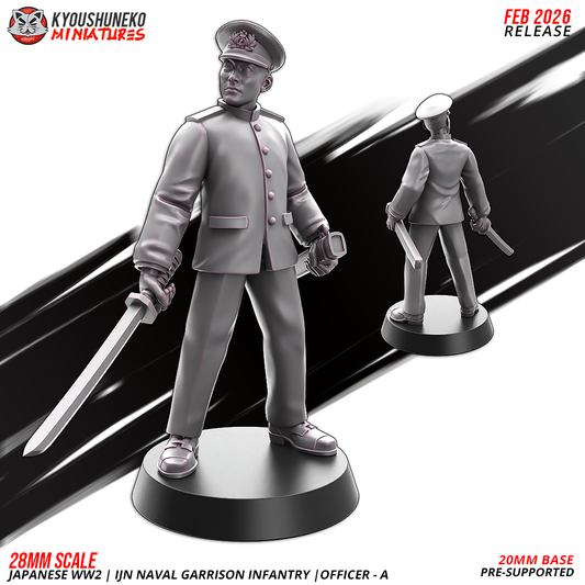 Japanese WW2 Naval Garrison Infantry Officer | Imperial Japanese Army | Kyoushuneko Miniatures