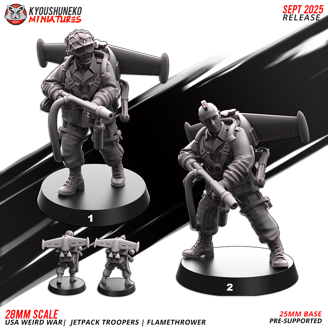 USA Jetpack Flamethrower Troopers