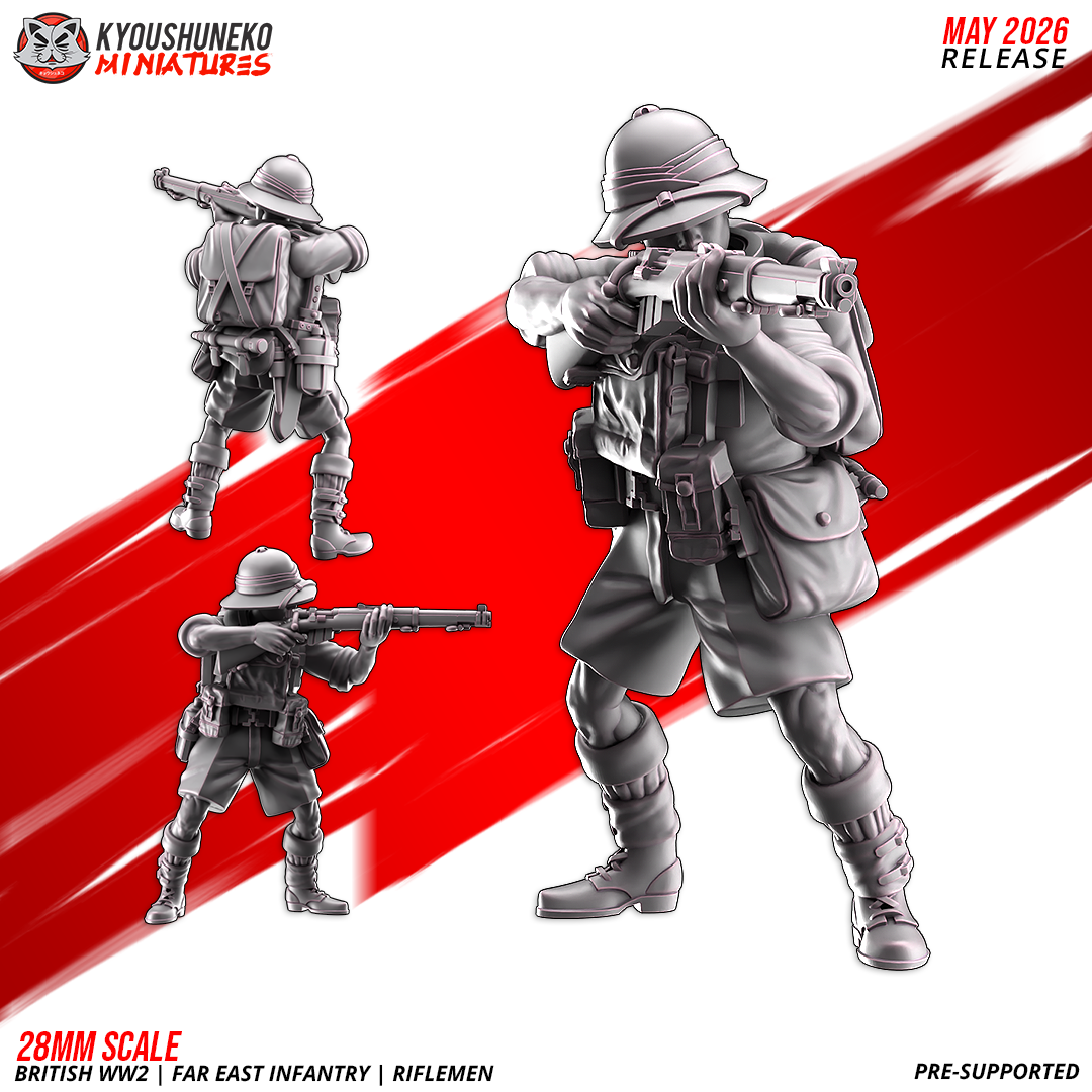 British WW2 Far East Riflemen