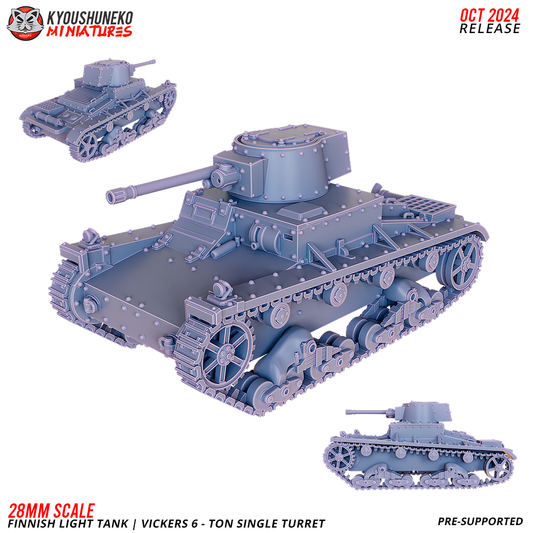 Finnish Light Tank - Vickers 6 Ton Single Turret | Finland | Kyoushuneko