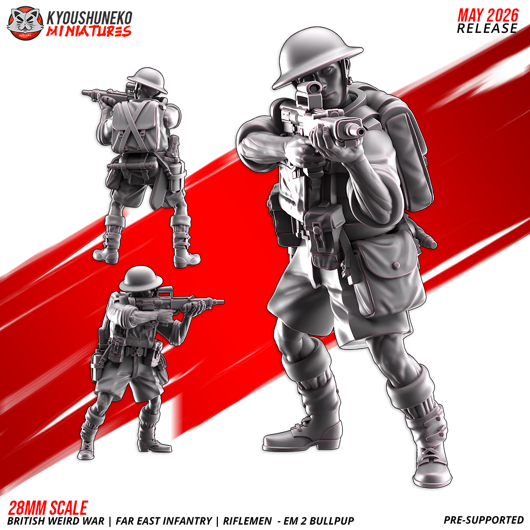 British Weird War | Far East Infantry | EM2 Bullpup Riflemen