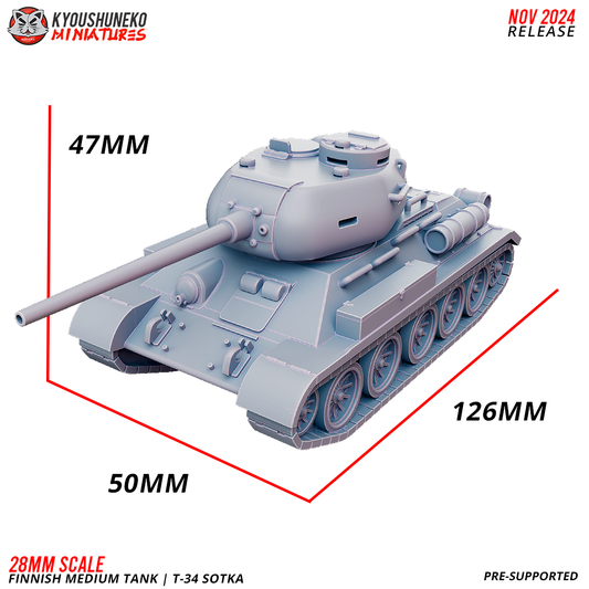 Finnish Medium Tank - T-34 Sotka | Finland | Kyoushuneko