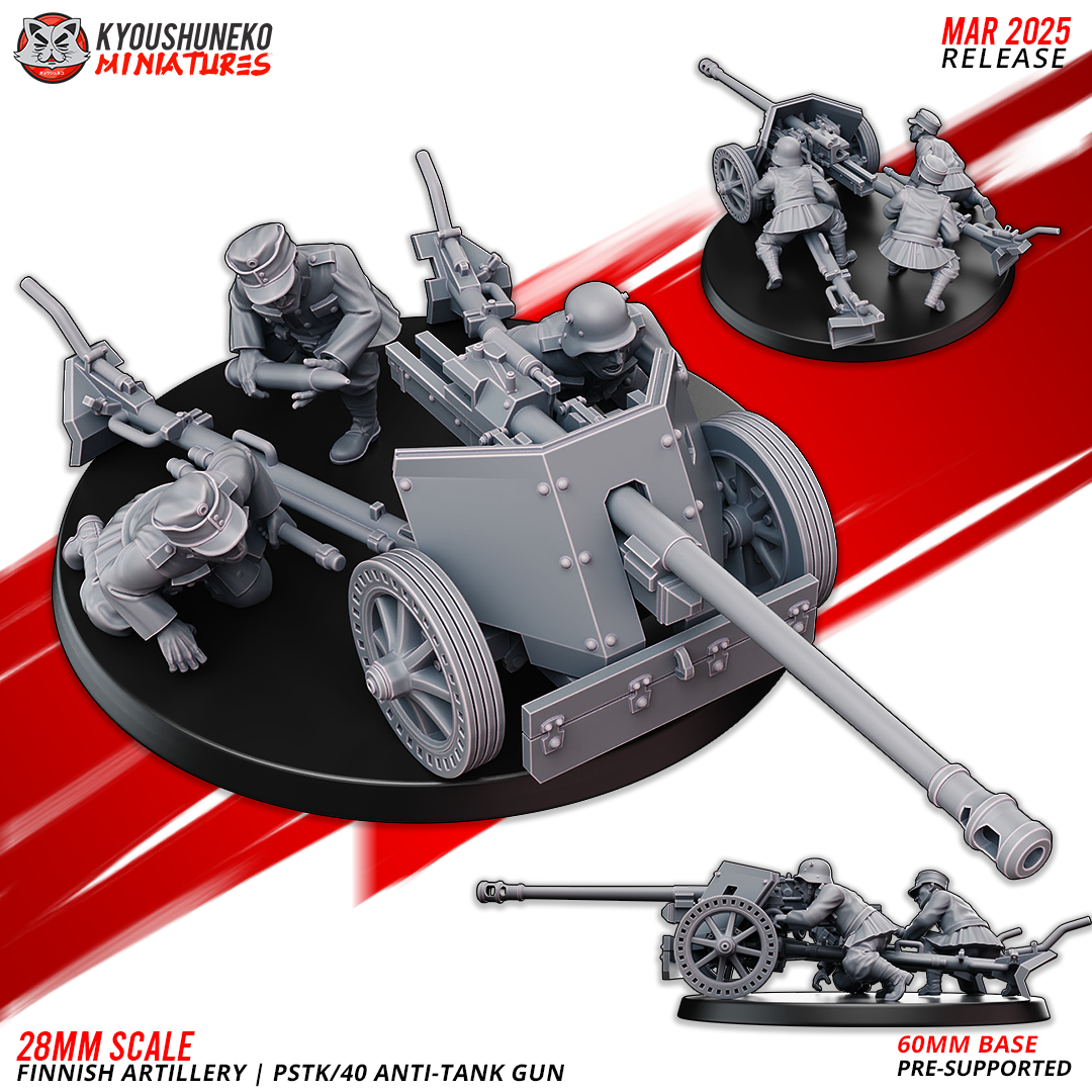 Finnish Artillery - PSTK/40 Anti-Tank Gun | Finland | Kyoushuneko