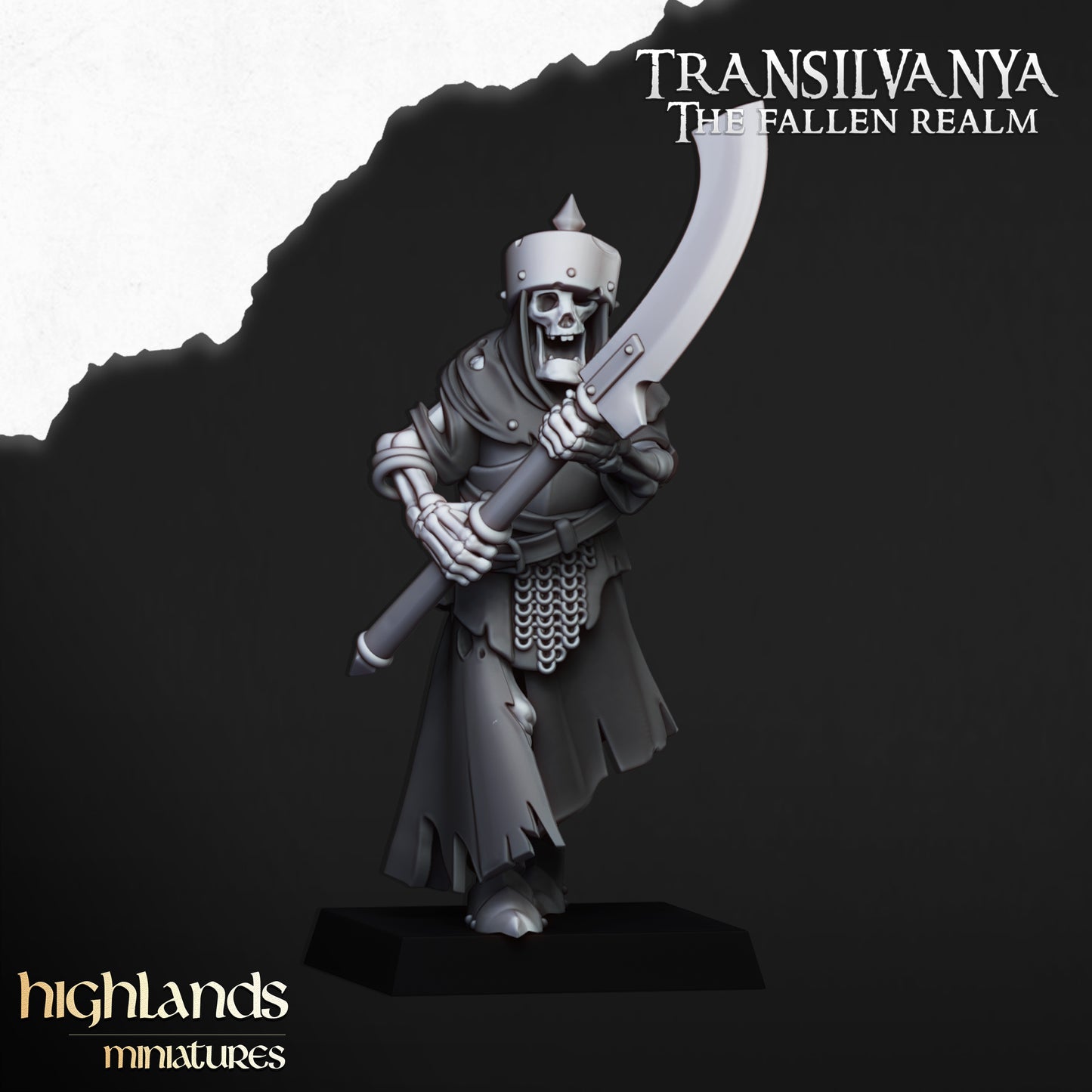 Skeletal Guard (Great Weapons) | Transilvanya - The Fallen Realm | Highlands Miniatures