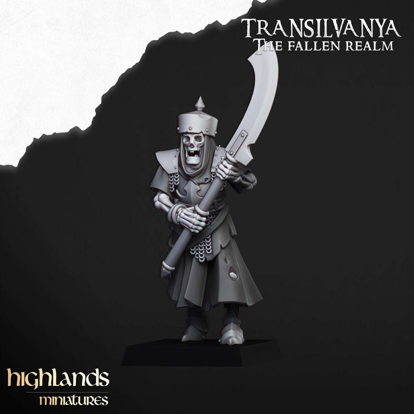 Skeletal Guard (Great Weapons) | Transilvanya - The Fallen Realm | Highlands Miniatures