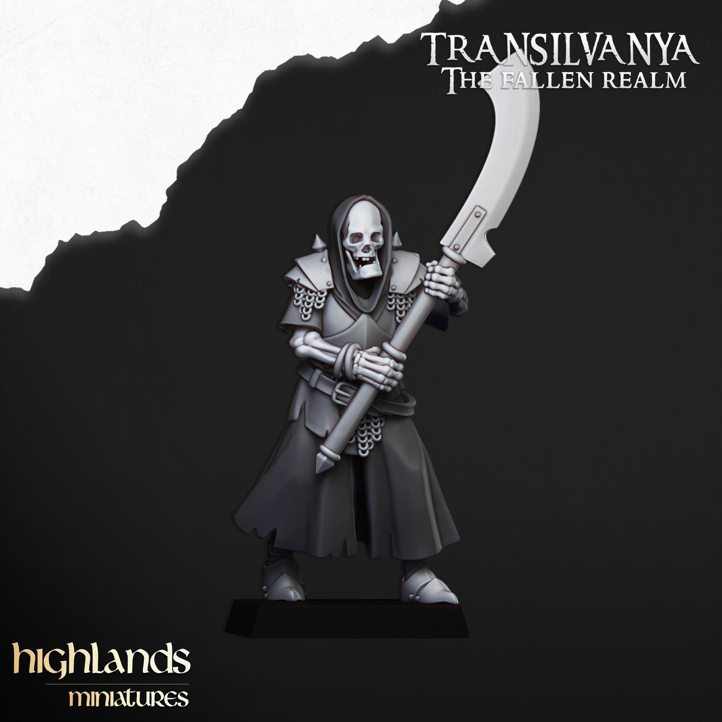 Skeletal Guard (Great Weapons) | Transilvanya - The Fallen Realm | Highlands Miniatures